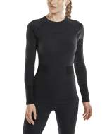 CEP merino base layer shirt skiing long sleeve für Frauen in black