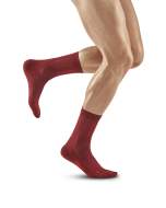 CEP pinstripe socks running mid cut für Männer in red