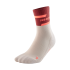 CEP the run socks, mid cut, v4, red/off white, women, II
