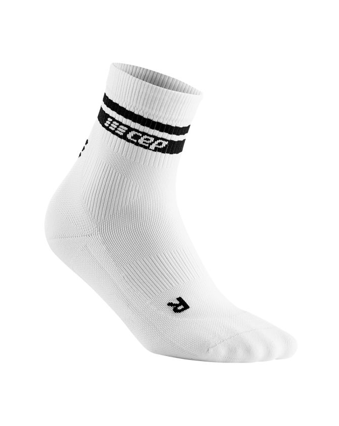 Weiße Sportsocken mit schwarzen Streifen