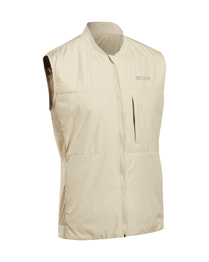 CEP cold weather vest für Männer in cream