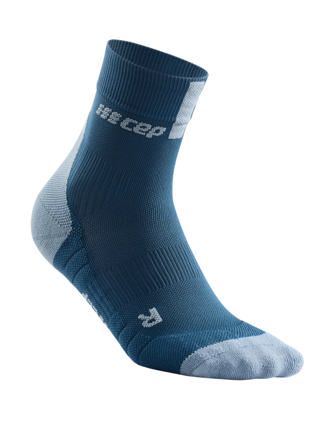CEP Compression Short Socks 3.0 in blue/grey für Männer