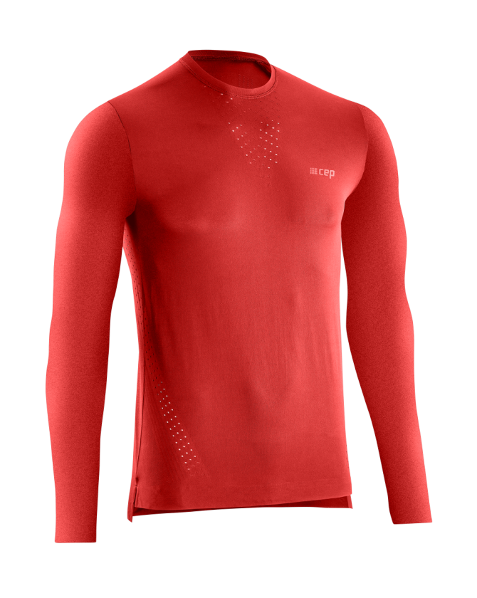 CEP Run Ultralight Shirt Long Sleeve in lava für Männer