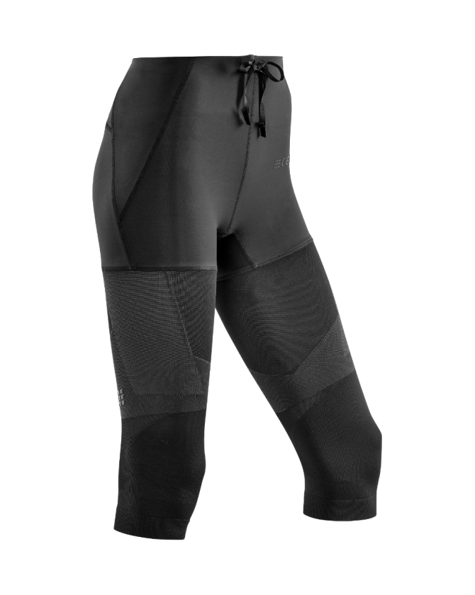 CEP Compression Tights 3/4 in schwarz für Frauen