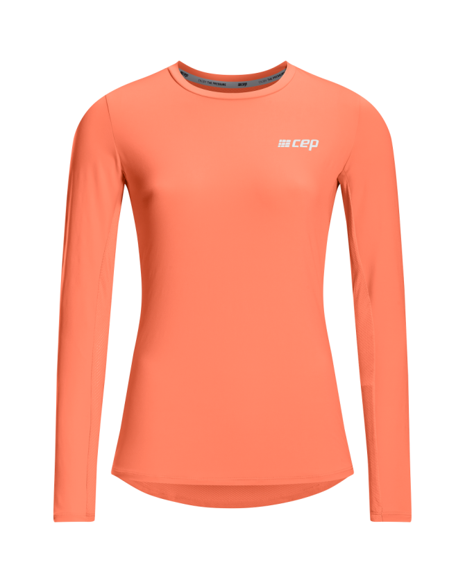 CEP The Run Shirt Long Sleeve in coral für Frauen