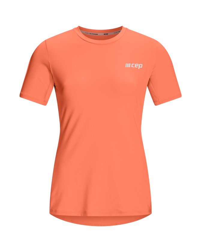 CEP The Run Shirt Short Sleeve in coral für Frauen