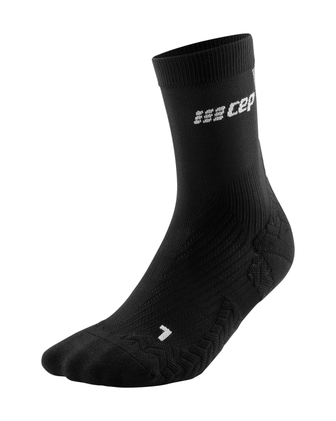 CEP Ultralight Socks Mid Cut in black/grey für Männer