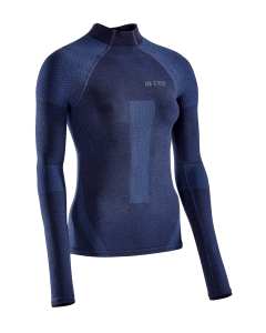 CEP Ski Touring Base Shirt in blau für Frauen