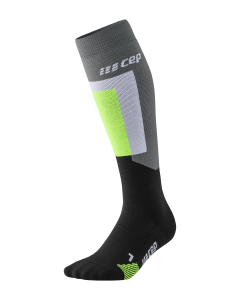 CEP Thermo Socks Skiing Tall in grey/black für Frauen