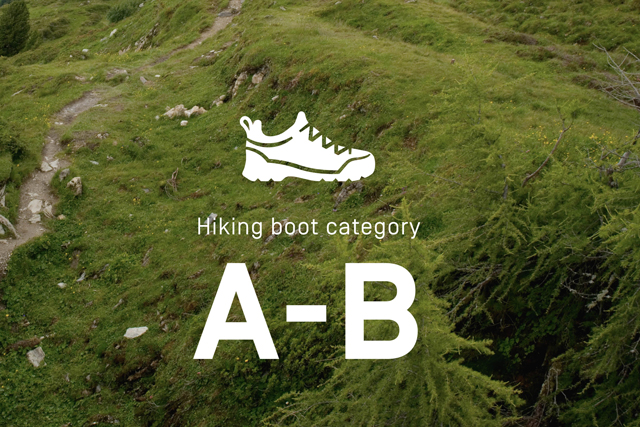 Hiking boot category A-B