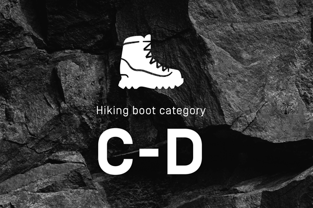 Hiking boot category C-D