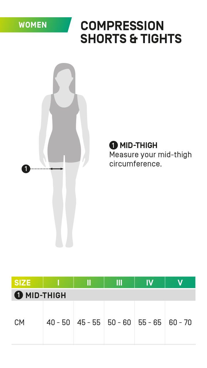Women's mid shop thigh compression shorts