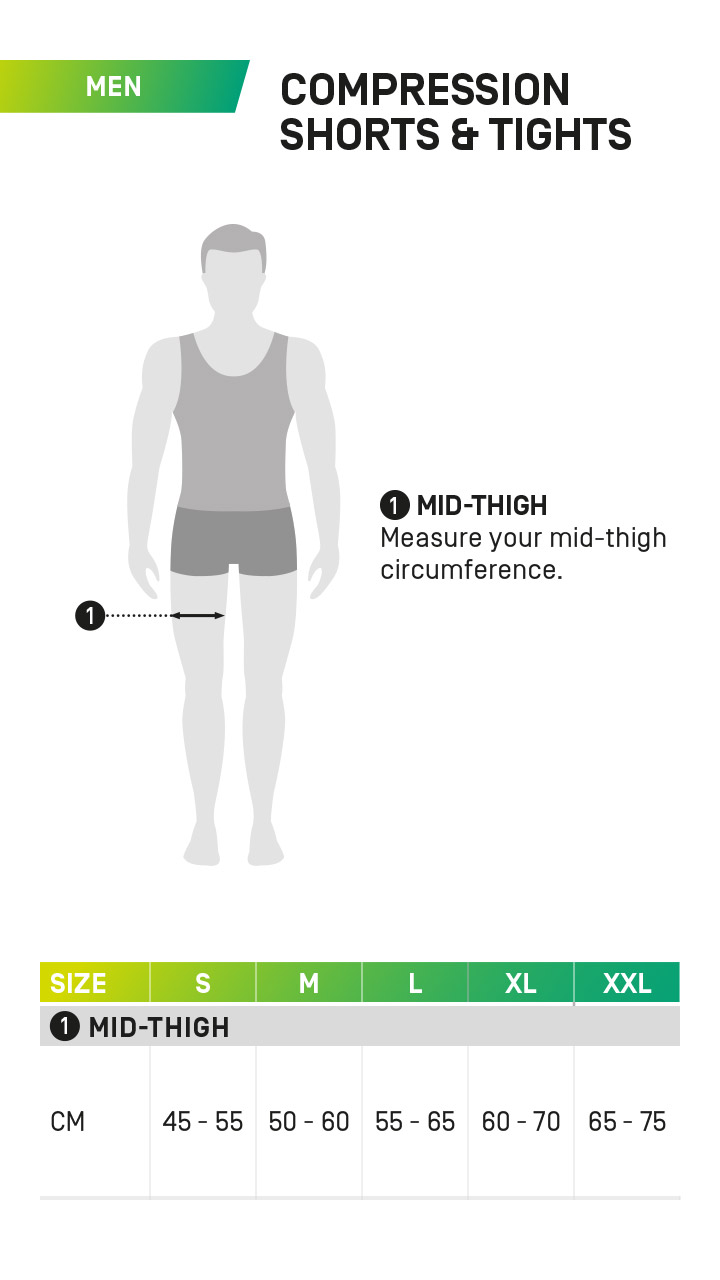 Mid thigh compression best sale shorts