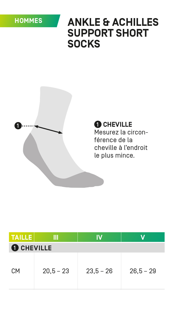 Chaussette achille homme clearance